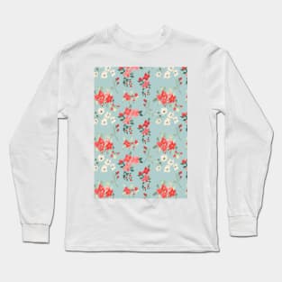 Ditsy Floral Pattern Long Sleeve T-Shirt